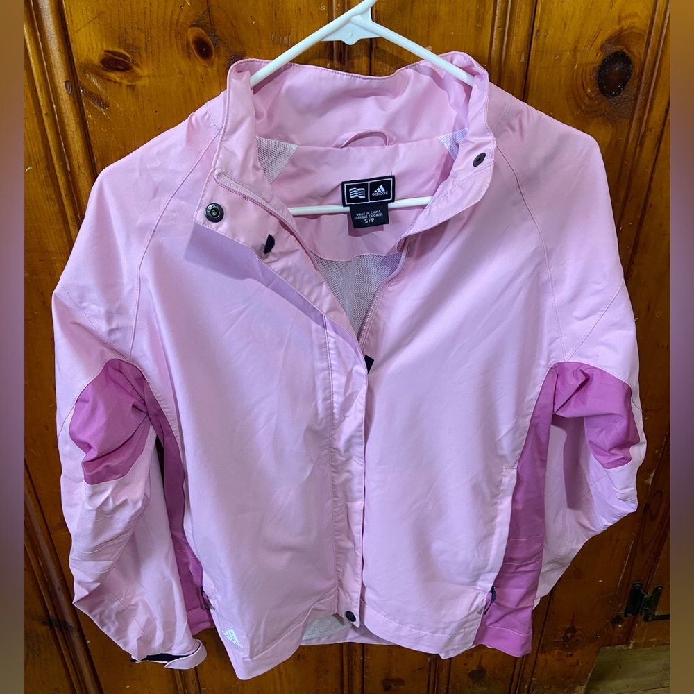 Adidas ClimaProof Storm Pink Wind Jacket Womens S/P